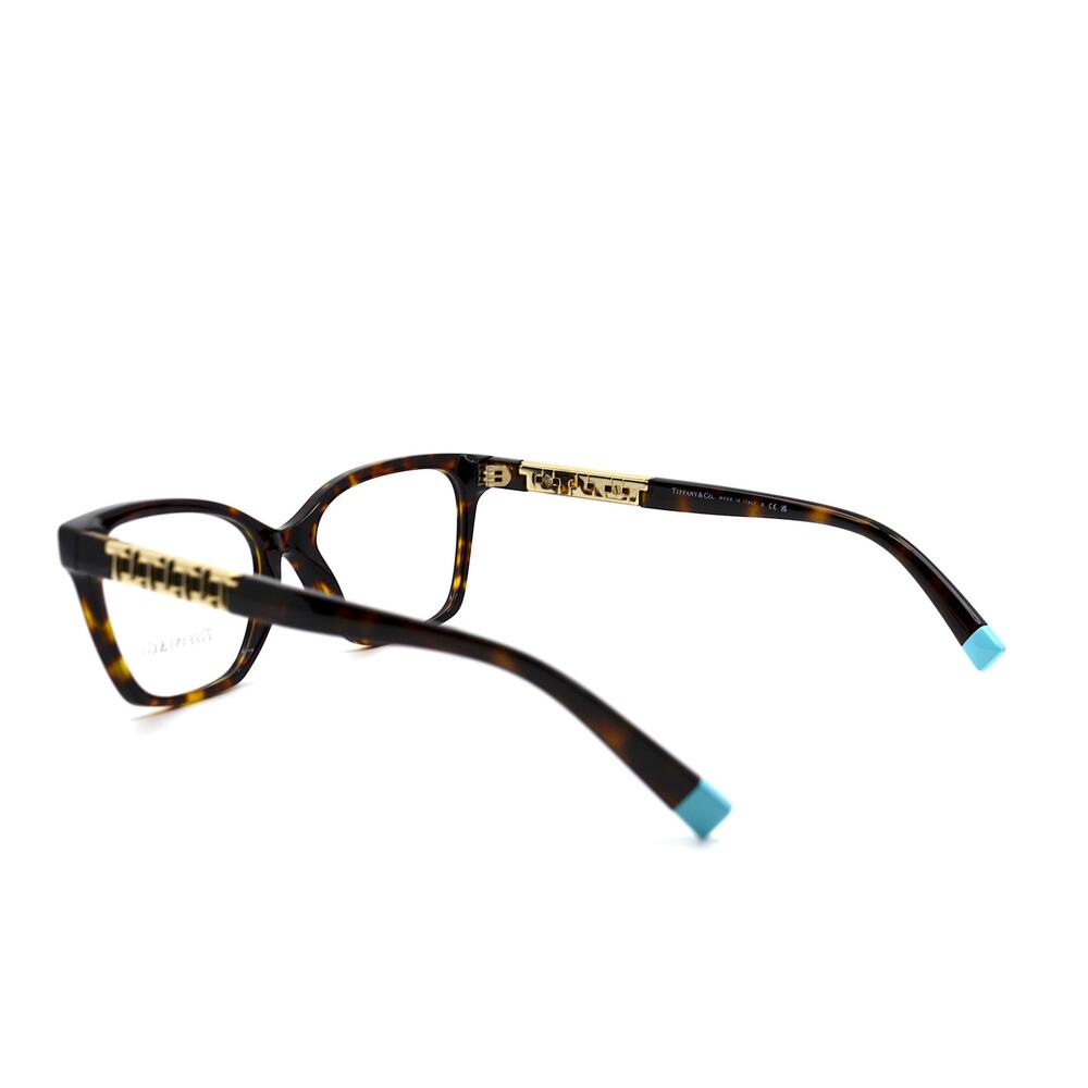 TIFFANY&CO TF2228 HAVANA GOLD EYEGLASSES FRAME - Picture 4 of 10
